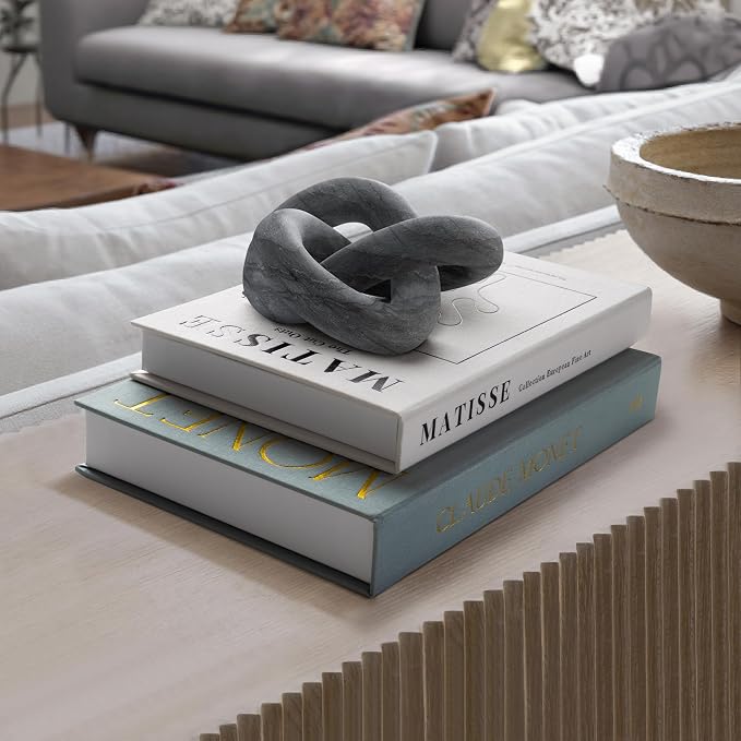 Decorative Book for Home Decor - Aesthetic Fake Books for Coffee Table Decoration - Set of 2 Linen Faux Book for Room Bookshelf Decor - Fake Books Storage Box for Photo and Keepsake
