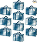 VENO 10 Pack Heavy Duty Moving Bags, Extra Large Storage Bags with Reinforced Handles & Strong Zippers, Foldable & Reusable Moving Box Alternative for Clothes & Dorm Storage