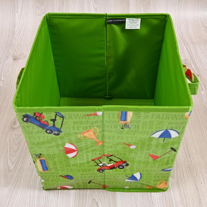 Passion for Golf Collection 11"x11"x11" Storage Bin