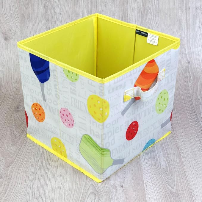 Passion for Pickleball Collection 11"x11"x11" Storage Bin