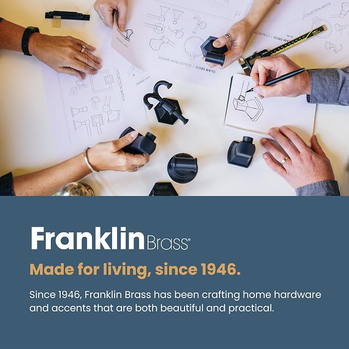 Franklin Brass (5-Pack) Single Wall Hooks 1-Prong Coat/Hat Matte Nickel Hooks for Hanging Wall Mount Hanger Clothes, Purse, Bag, Towel Organization Decorative Wall Hooks FBSPRH5-MN-C