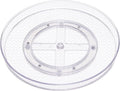 Amazon Basics Clear Lazy Susan Turntable Organizer for Organization, 12-Inch, 2-Pack