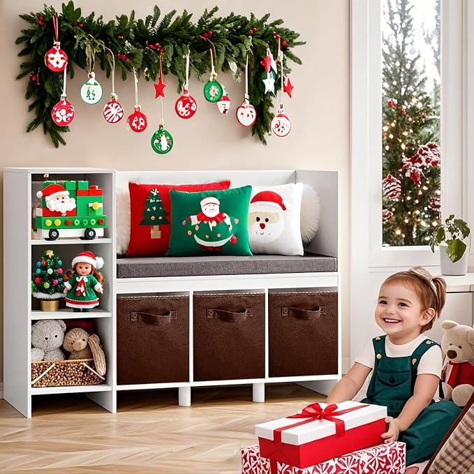 ShellKingdom Foldable Fabric Storage Cubes And Cloth Storage Organizer Drawer For Closet And Toys, 2 Pack (Chocolate)