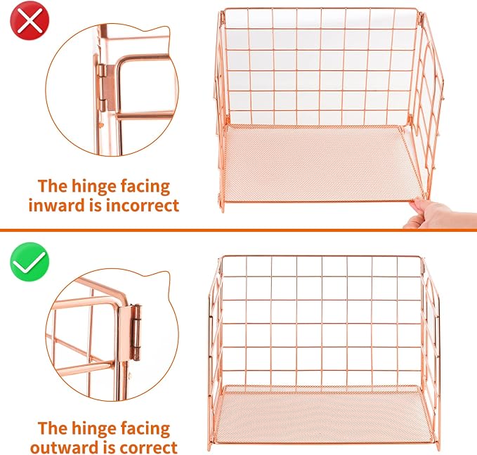 Lavatino 4-Tier Desk Paper Letter Tray Organizer for Desk Accessories & Workspace Organizers with Drawer and 2 Pen Holder for Home, School, Office Supplies Storage (Rose Gold)