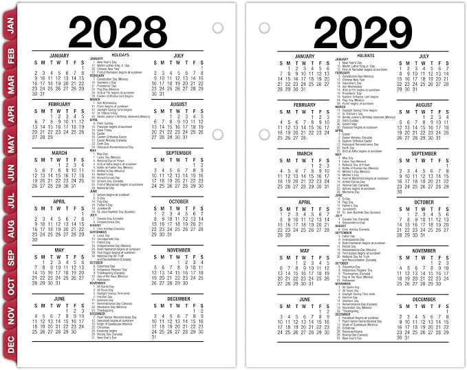 AT-A-GLANCE 2027 Desk Calendar Refill, Daily Desk Pad Refill, 3.5" x 6", Standard, Loose-Leaf (E717T5027)