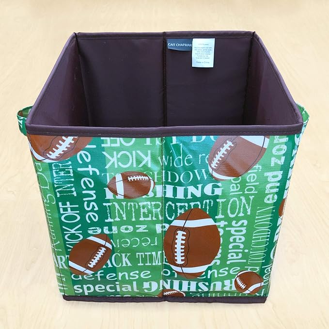 Passion for Football Collection 11"x11"x11" Storage Bin
