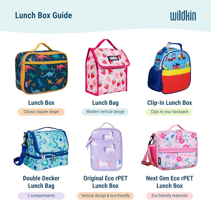Wildkin Set of 3 Kids Nesting Food Containers for Boys – Stackable, Airtight & BPA-Free Snack Containers, Dishwasher Safe Lunch Box Containers for School & Travel, Ages 3–12 – Dinosaur Land