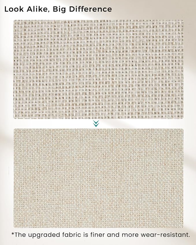 Cube Storage Bins | 13"x13"x13", Beige, 6 Pack | Multi-Size | 2X Thick Support Board | Vegan Leather Handles | 7.7 oz/yd² Fabric | 13"x13" Drawer Insert Basket