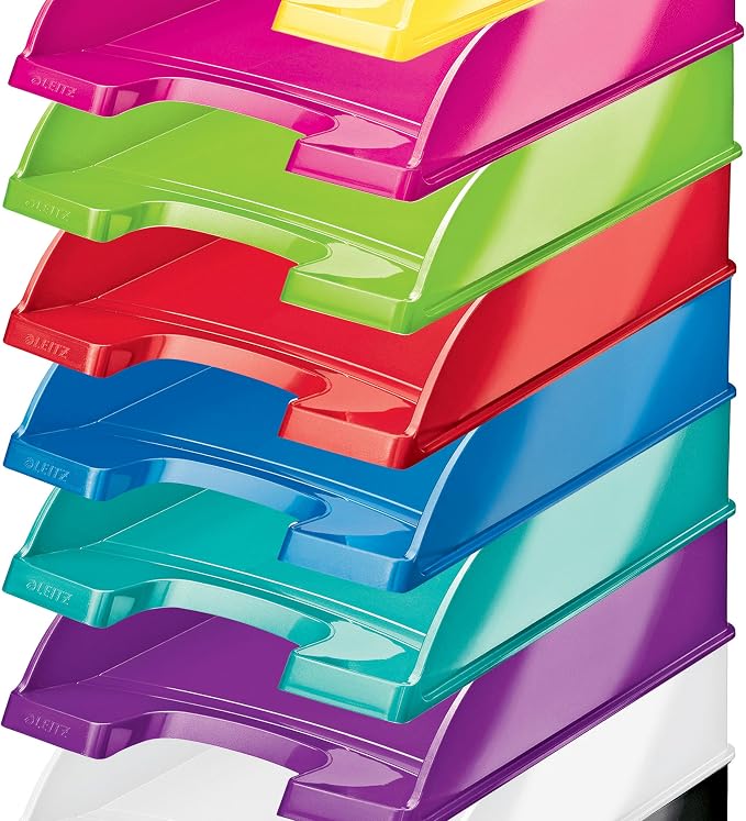 Leitz Wow 52263054 Letter Tray Set of 5 Green