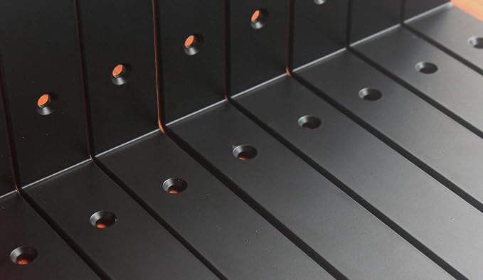 6 Pack - L 6" x H 4" x W1.5, 5mm Thick Black L Shelf Bracket, Iron Shelf Brackets, Metal Shelf Brackets, Floating Shelf, Shelf Supports with Screws