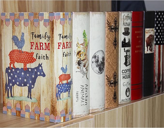 PACOLO Decorative Book Boxes, Faux Wood with Magnetic cover Storage for Hidden Jewelry, Money, and Cash (Roberts rules of order revised)