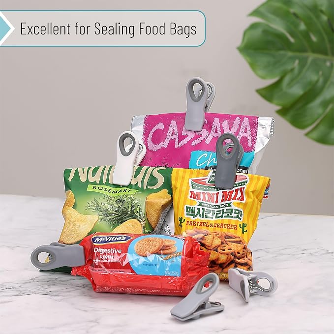 Mr. Pen- Magnetic Chip Clips, 6 Pack | Airtight Seal Reusable Bag Closers for Food Storage, Snacks, Bread & Kitchen Organization