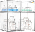 Vtopmart 4 Pack Baby Bottle Organizer Set, Stackable Storage Drawers Ideal for Kichen Countertop, Vanity, Bathroom, Cabinet, Pantry Organization