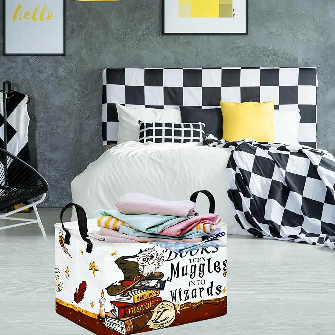 MAIZMZ Kids Reading Book Storage Basket Book Organizer for Nursery Classroom Gifts Toys Storage Bin/Dorm/Kitchen/Pet/Office/Closet/Shelf/Room Decor Storage