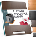 Ibyx Elegant Appliance Slider - Sliding Tray for Coffee Maker & Heavy Kitchen Appliances, Easy Slide, Made of Premium Bamboo, Space-Saving Kitchen Organizer, 40 lb Capacity, Brown - 12 x 16 Inch