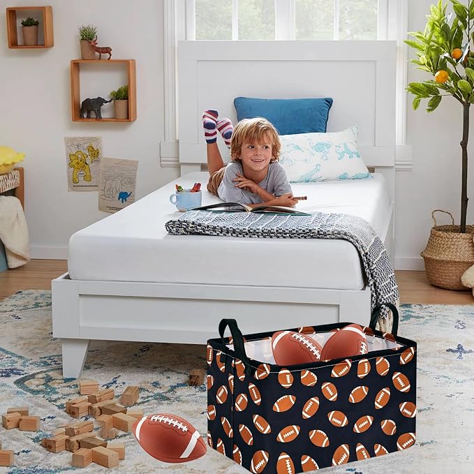 MAIZMZ Kids Hamper Storage Bins Organizer Toy Box Laundry Basket Large Canvas Collapsible Chest for Home/Dorm/Kitchen/Pet/Office/Closet/Shelf/Gift Baskets