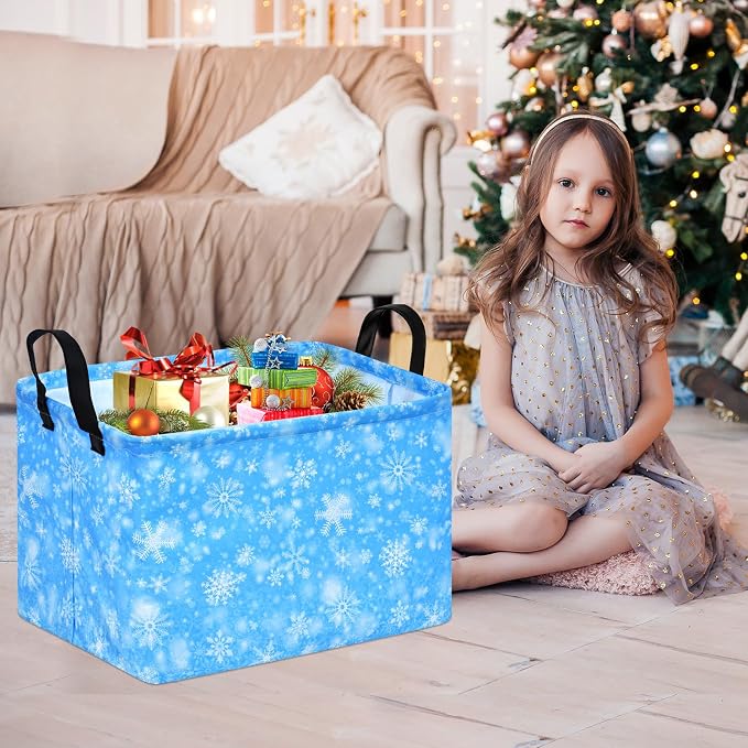 MAIZMZ Girls Storage Basket Kids Gift Storage Bins Foldable Closet Organizer Cube Baby Nursery Hamper Waterproof Clothes Toy Bin Book Shelf Party Decor