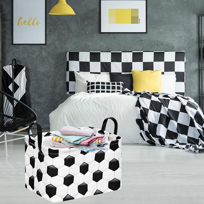 Boys Gifts Storage Basket Foldable Laundry/Toy Organizer Bin Waterproof Towel Basket with Handles, Gift Basket for Bedroom Decor & Home Organization