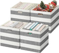 Posprica Storage Bins Storage Cubes,13×13 Collapsible Storage Boxes Containers Organizer Baskets for Nursery,Office,Closet,Shelf - 4pcs,Black-white Striped