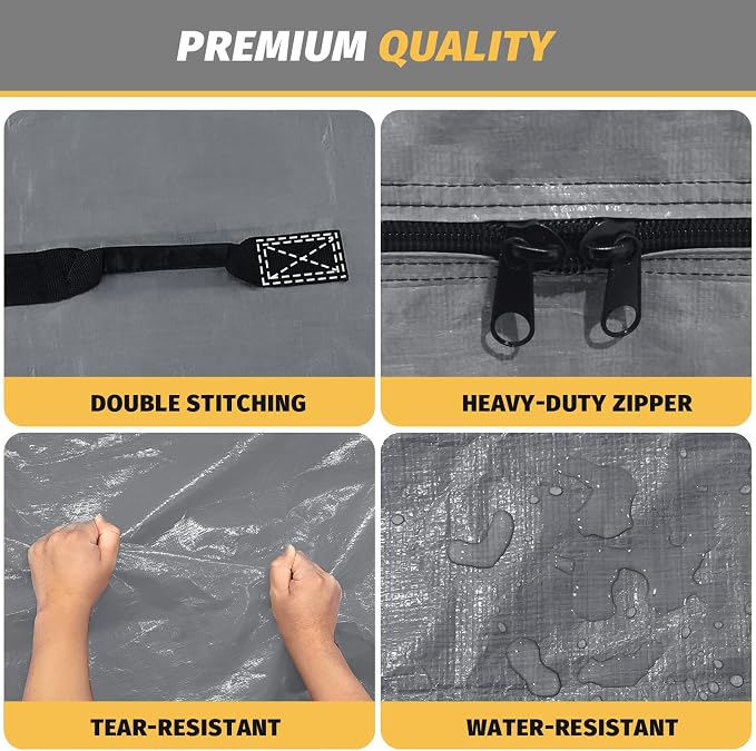 Mattress Bags for Moving and Storage, BETU Waterproof Mattress Protector Mattress Cover Cal King with 8 Heavy Duty Handles & Zipper Extra Thick Moving Supplies for Bed (86x75x13.5 Grey)
