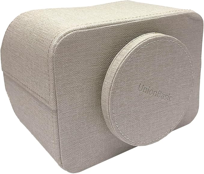 UnionBasic Rotating Desk Organizer, 360 Desk Spinning Caddy, Desktop TV Guide/Mail/Media/Remote Controller Holder Organizer, Beige