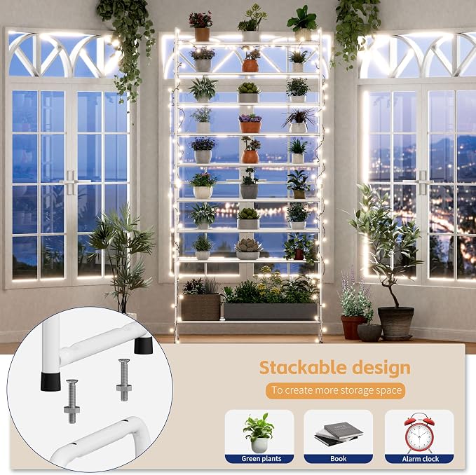 SUFAUY 5-Tier Mesh Shoe Rack, Closet Metal 33" Wide Shoe Shelf Heavy Duty, White