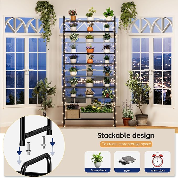 SUFAUY 5-Tier Mesh Shoe Rack, Closet Metal 33" Wide Shoe Shelf Heavy Duty, Black
