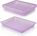 Office Metal Mesh Basket for Desk, Single Paper Tray Organizer, Turn in Trays Classroom, Flat Mail Letter Storage Basket for Office Home Drawers School (5, Purple)