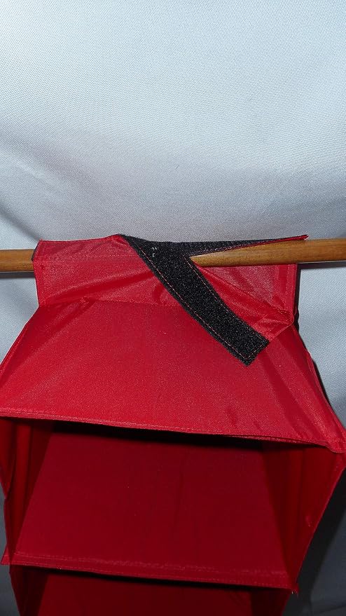 Sweater Rack with 6 Shelves Hold 12 Sweaters, Hats or Bags Made in USA. (Red)