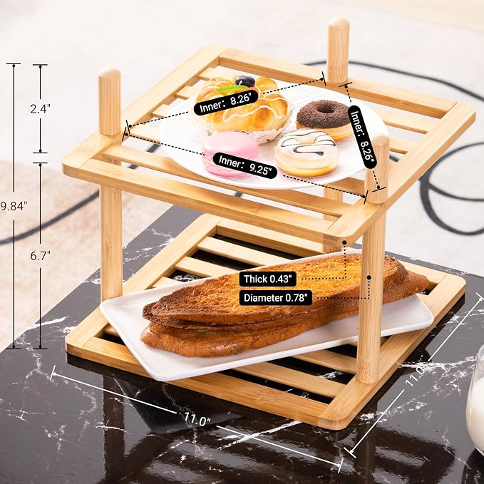 2Pc 2-Tier Vertical Shoe Rack - Tall Narrow Shoe Rack Organizer for Small Spaces,Bamboo Shoen Shelf for Entryway,Closet,Corner,Doorway,Skinny Shoe Shelf Space Saving Shoe Storage