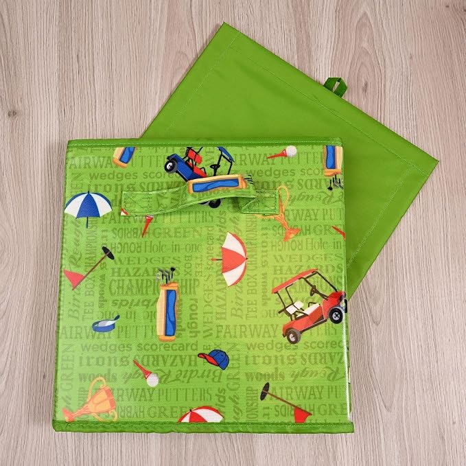 Passion for Golf Collection 11"x11"x11" Storage Bin