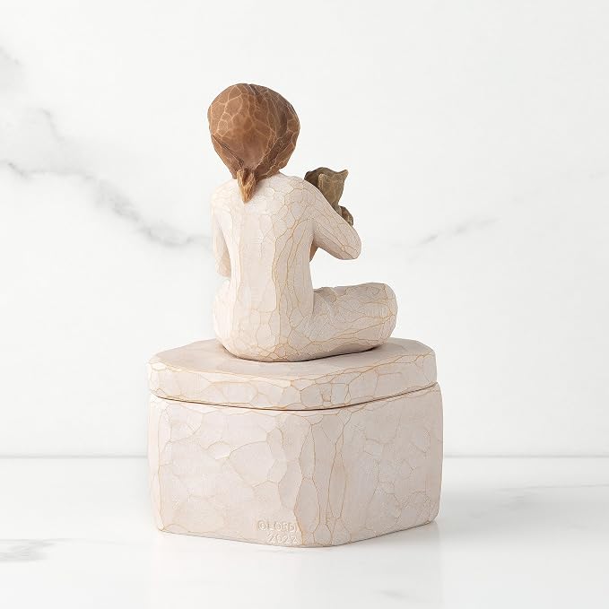Willow Tree Kindness (girl) Keepsake Box, sculpted Hand-Painted Keepsake Box