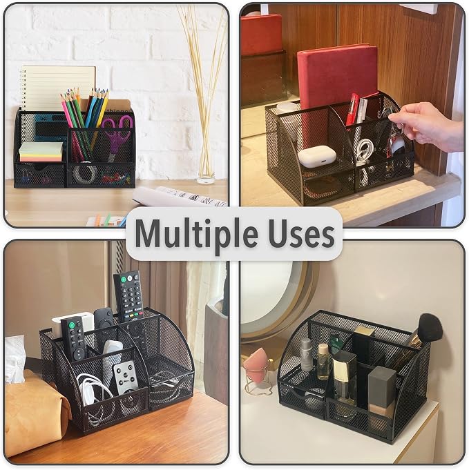 Mr. Pen- Mesh Desk Organizer, Black, Pen Holders Organizers | Desk Pencil Organizer, Pen Holder, Pencil Holder