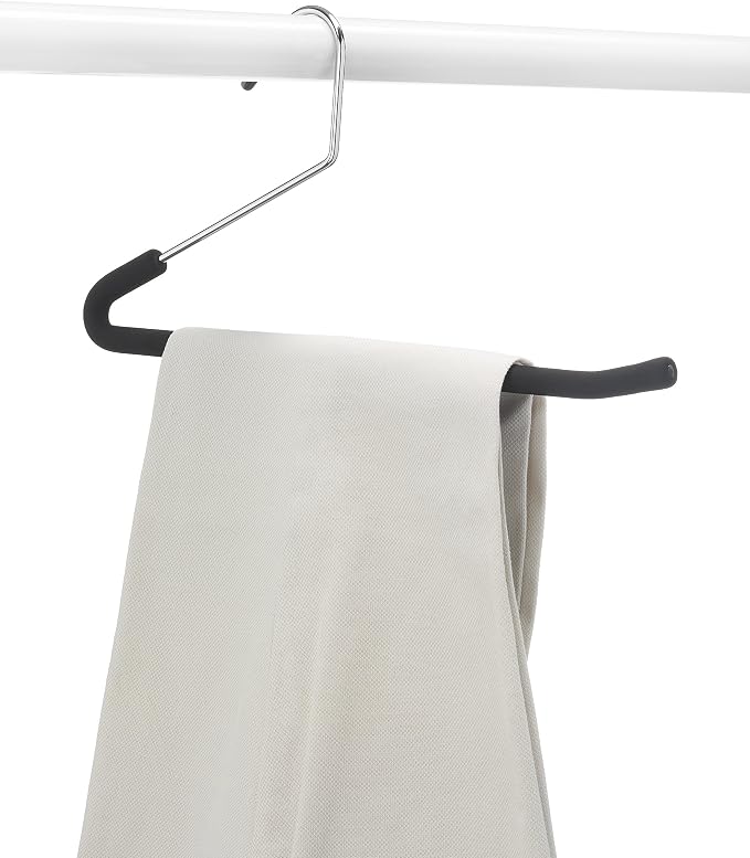 Slack Non-Slip Hanger with Foam (Set of 3), Black