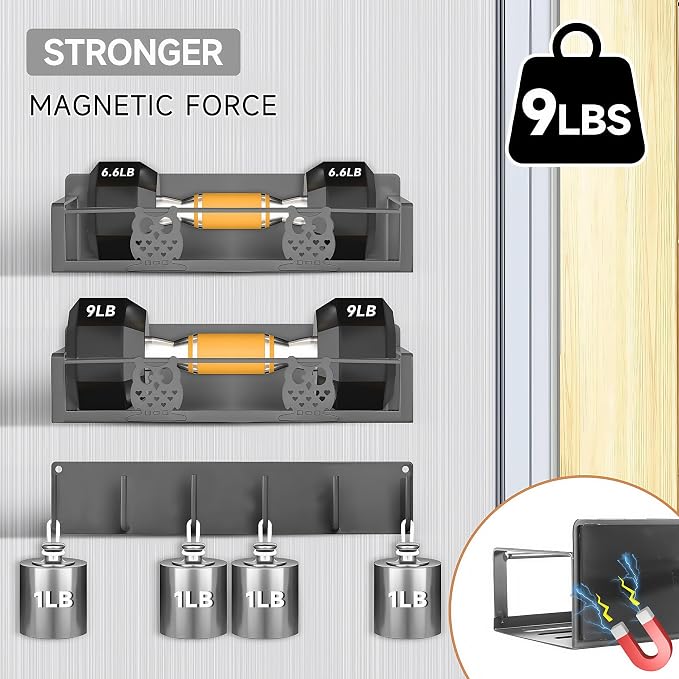 Spice Rack Magnetic for Fridge,Magnetic Fridge Shelf,Spice Shelf,Condiment Organizer,Refrigerator Organizers and Storage with Magnetic Hooks,Owl Kitchen Decor(Gray)