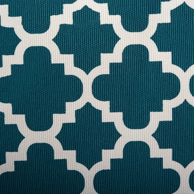 DII Polyester Container with Handles, Lattice Storage Bin, Small, Teal