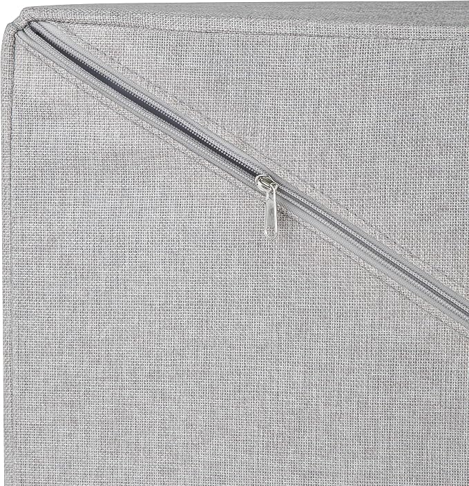 Greenway GFL6000GR Collapsible Double Sorter Laundry Hamper, Grey Linen | Linen